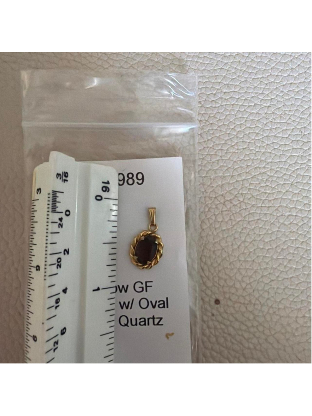 12k Gold Oval #smokyQuartz Pendant